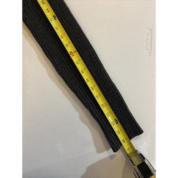 SIMPLY VERA WANG XL Fur Front Wool Blend Sweater Cardigan Charcoal Gray $78 NWT - Picture 13 of 13